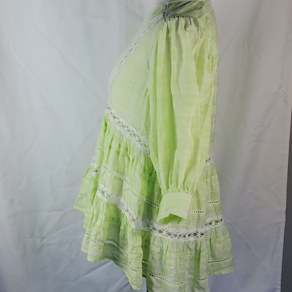 Free People Lime Colored Time Out Tunic Top  in XS - Picture 5 of 12